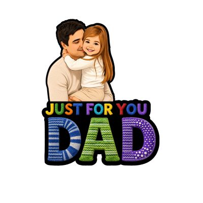 Personalized Photo Fridge Magnet for Dad  Daughter & Father Gift Gift for Papa & Grandpaa Photo Fridge Magnet for Refrigerator & Almirah Decor
